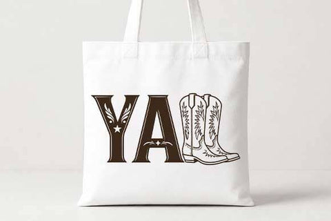 Yall Cowboy Boots PNG | Western Typography Digital Download SVG BillahCrafts 