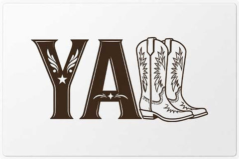 Yall Cowboy Boots PNG | Western Typography Digital Download SVG BillahCrafts 