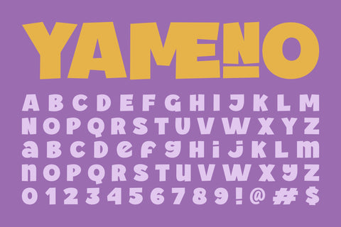 Yameno Font ahweproject 