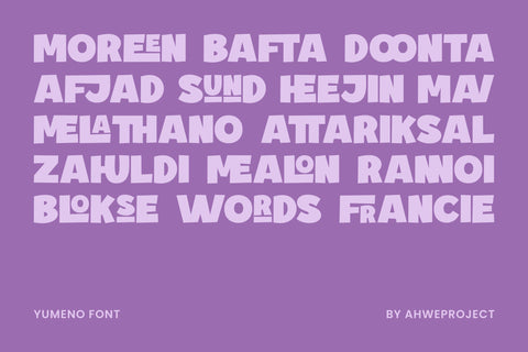 Yameno Font ahweproject 