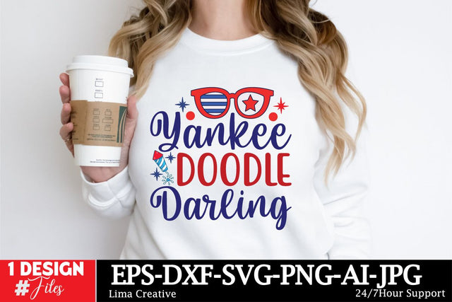 Yankee Doogle Darling SVG Cut File SVG Insomnia Std 