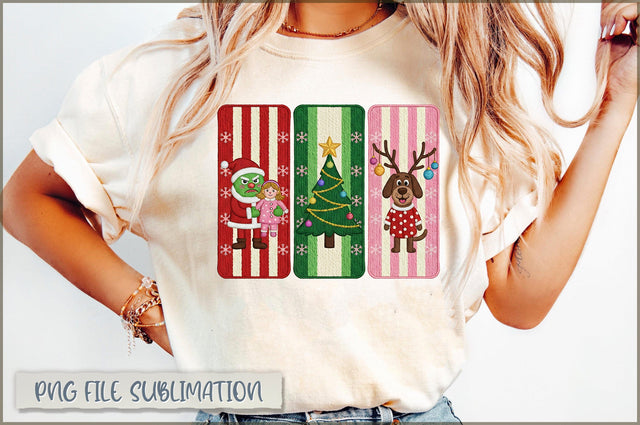 Yarn Christmas Characters PNG, Xmas Tree Sublimation Shetara Begum 