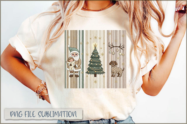 Yarn Christmas Characters PNG, Xmas Tree Sublimation Shetara Begum 