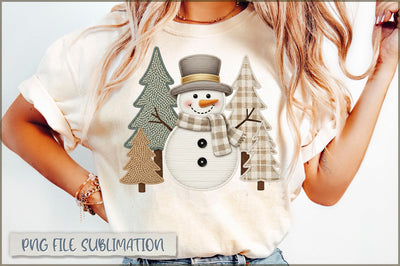 Yarn Crochet Snowman PNG, Christmas PNG Sublimation Shetara Begum 