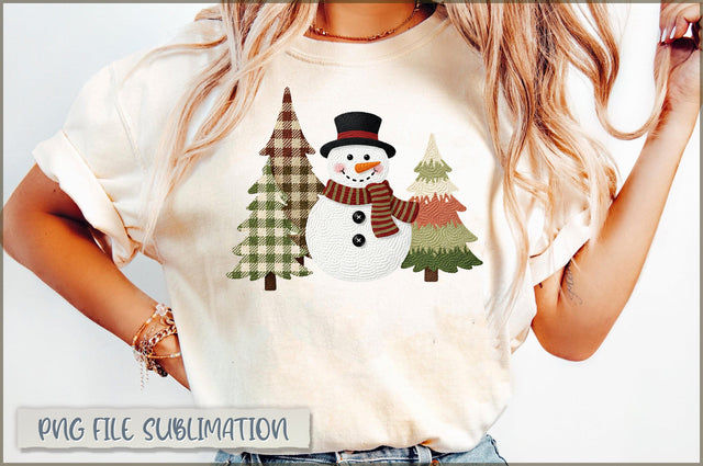 Yarn Crochet Snowman PNG, Christmas PNG Sublimation Shetara Begum 