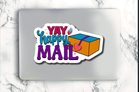 Yay happy mail Sticker Design Sublimation Regulrcrative 