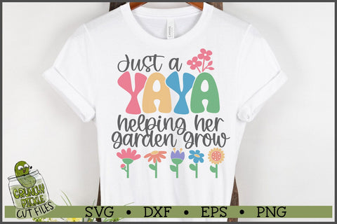 Yaya Helping Her Garden Grow SVG File SVG Crunchy Pickle 