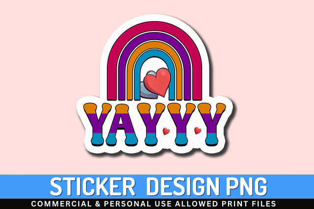 Yayyy Sticker Design Sublimation Regulrcrative 
