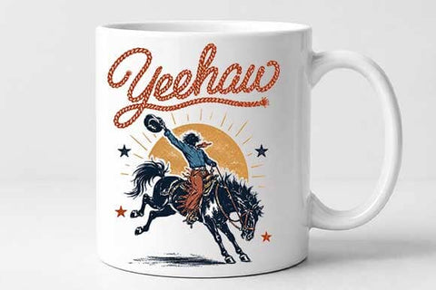 Yeehaw Cowboy PNG | Western Rodeo Digital Download SVG BillahCrafts 
