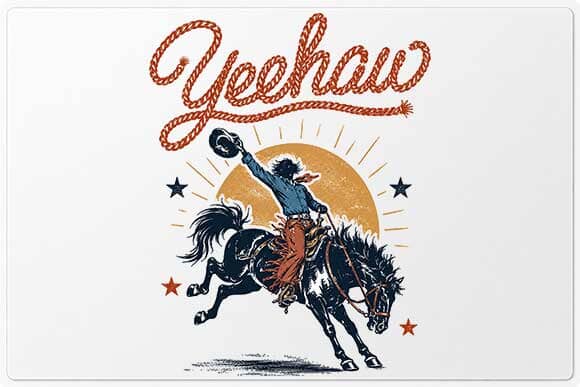 Yeehaw Cowboy PNG | Western Rodeo Digital Download SVG BillahCrafts 