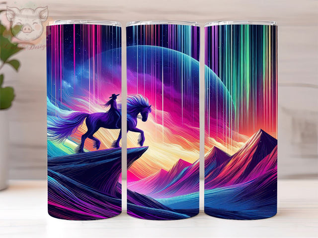 Yeehaw Cowgirl Unicorn 20oz Tumbler Png, Straight & Tapered Tumbler Png, Cowgirl Tumbler Png, Digital Download PNG Sublimation Lara' s Designs 