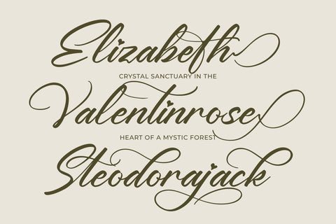 Yeliska Dasmithe - Stylish Calligraphy Font Font Letterena Studios 