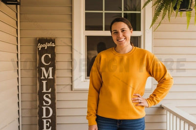 Yellow crew neck t-shirt mockup design Mock Up Photo Designangry 