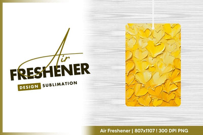 Yellow hearts oil painting texture background Sublimation Regulrcrative 