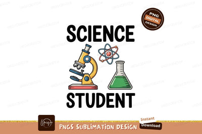 Yellow microscope blue atom flask green liquid science Sublimation Designangry 