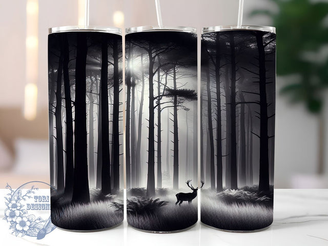 Yellowstone Scenic Deer Tumbler, Wildlife Tumbler Design, Scenic Deer Wrap, National Park Wrap, Artistic Nature Wrap, Sublimation Design, Trendy Gift Idea Sublimation ToriDesigns 
