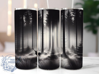 Yellowstone Scenic Deer Tumbler, Wildlife Tumbler Design, Scenic Deer Wrap, National Park Wrap, Artistic Nature Wrap, Sublimation Design, Trendy Gift Idea Sublimation ToriDesigns 