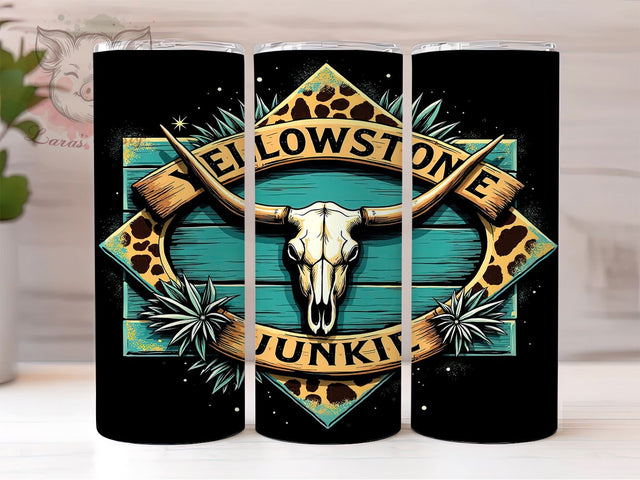 Yellowstone Western 20oz Tumbler, Western Style Drinkware, 20oz Sublimation, Cowboy Gift, Outdoor Lover, Rustic Decor, Custom Tumblers Sublimation Lara' s Designs 