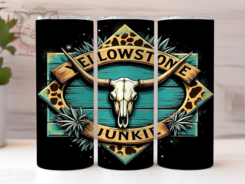 Yellowstone Western 20oz Tumbler, Western Style Drinkware, 20oz Sublimation, Cowboy Gift, Outdoor Lover, Rustic Decor, Custom Tumblers Sublimation Lara' s Designs 