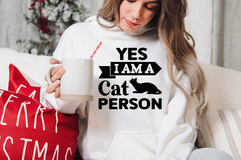 Yes I am a Cat Person-01 SVG Angelina750 