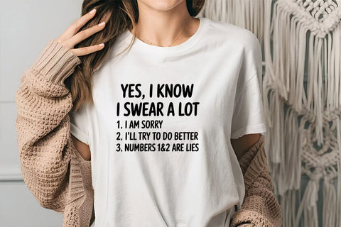 Yes I Know I Swear A Lot SVG Angelina750 