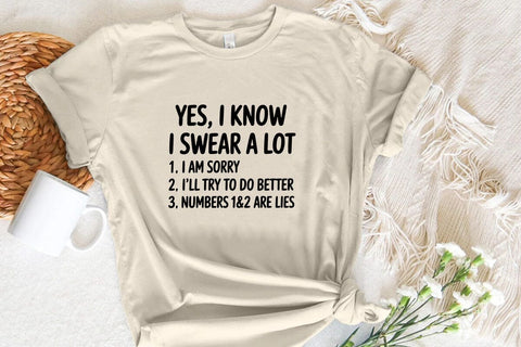 Yes I Know I Swear A Lot SVG Angelina750 