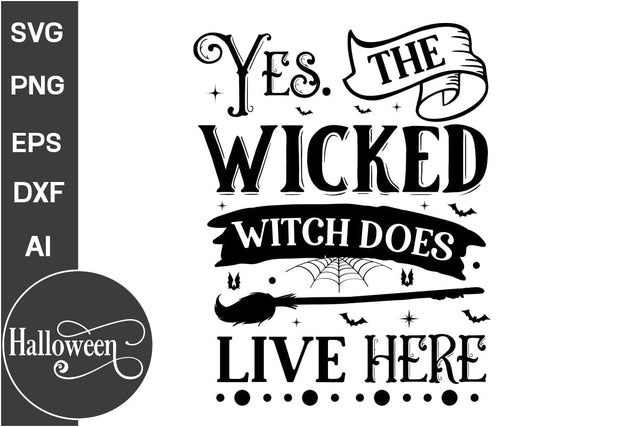 Yes. The Wicked Witch Does Live Here SVG Cut File, Halloween SVG Design, Farmhouse Halloween SVG Design SVG DesignPlante 503 