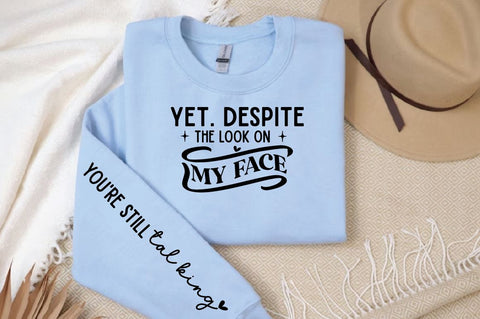 yet. despite the look on my face Sleeve SVG Design SVG Designangry 