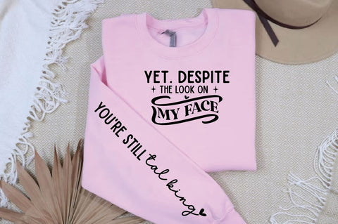 yet. despite the look on my face Sleeve SVG Design SVG Designangry 