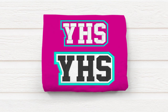 YHS High School Initials Embroidery Embroidery/Applique DESIGNS Risa Rocks It 