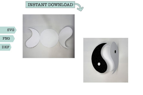 Yin and Yang Greeting Card SVG Sharia Morton Designs 