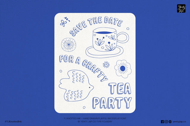 YJ Knotted Ink Font Font Yenty Jap Creative 