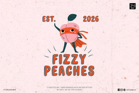 YJ Knotted Ink Font Font Yenty Jap Creative 