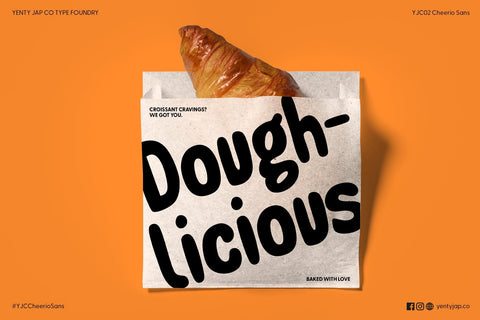YJC Cheerio Sans Font - a quirky, hand-drawn font Font Yenty Jap Creative 