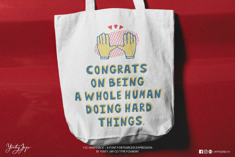 YJC Snapstack - A Playful 3D Cartoon Font Font Yenty Jap Creative 