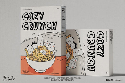 YJC Snapstack - A Playful 3D Cartoon Font Font Yenty Jap Creative 