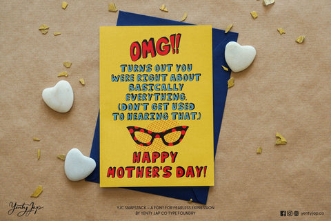 YJC Snapstack - A Playful 3D Cartoon Font Font Yenty Jap Creative 