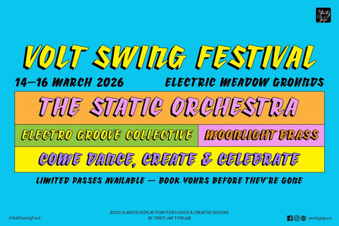 YJC Volt Swing – Bold Slanted Display Font for Logos & Creative Designs Font Yenty Jap Creative 