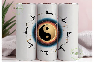 Yoga Harmony Celestial 20oz Tumbler Wrap Sublimation PixelChick 