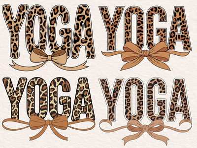 Yoga Leopard Print Coquette Png, Coquette Yoga Leopard, Yoga Lover Shirt, Retro Style Yoga Leopard Coquette Sublimation Shirt SVG & PNG SVG DesignDestine 