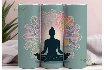 Yoga Mandala Meditation 20oz Tumbler Sublimation PixelChick 
