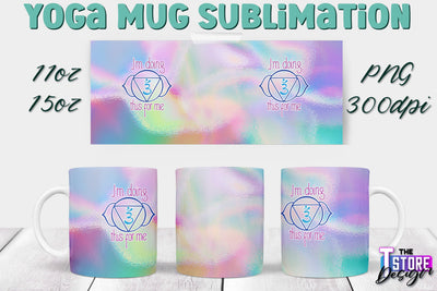 Yoga Mug PNG Sublimation | Coffee 11 Oz | 15 Oz Mug Sublimation | Sport Quotes v.1 Sublimation The T Store Design 