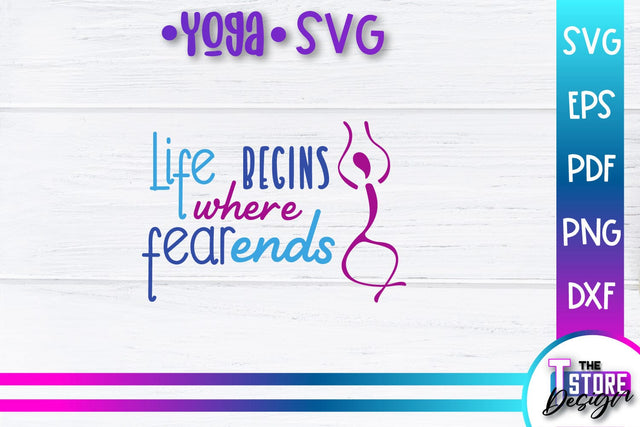 Yoga Quotes SVG Design | Sport SVG | Meditation Quotes | SVG File v.1 SVG The T Store Design 