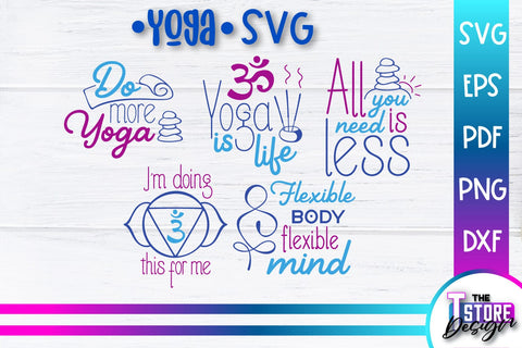 Yoga Quotes SVG Design | Sport SVG | Meditation Quotes | SVG File v.1 SVG The T Store Design 