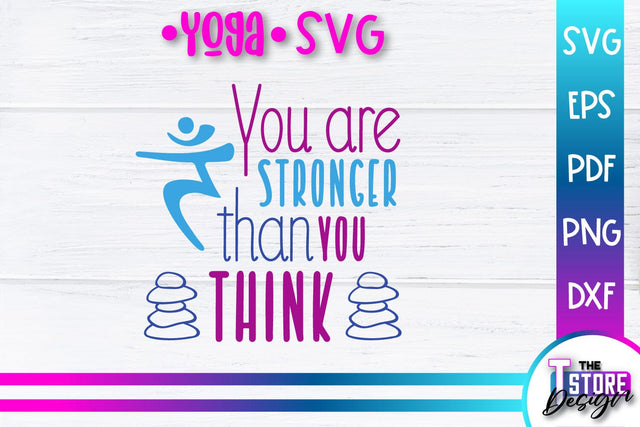 Yoga Quotes SVG Design | Sport SVG | Meditation Quotes | SVG File v.1 SVG The T Store Design 