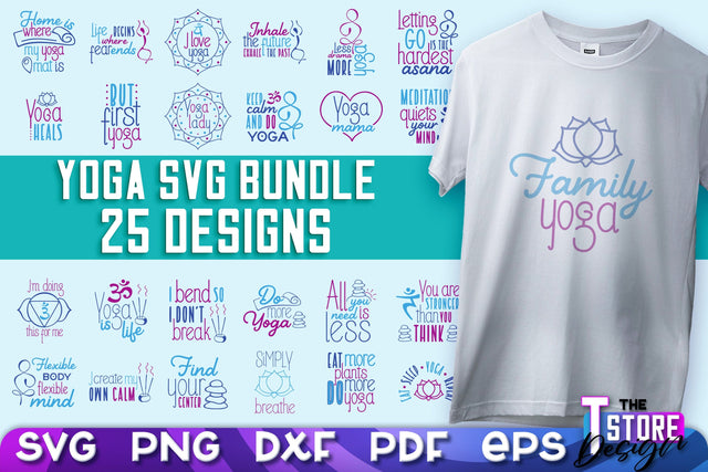 Yoga Quotes SVG Design | Sport SVG | Meditation Quotes | SVG File v.1 SVG The T Store Design 