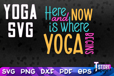 Yoga Quotes SVG Design | Sport SVG | Meditation Quotes | SVG File v.2 SVG The T Store Design 