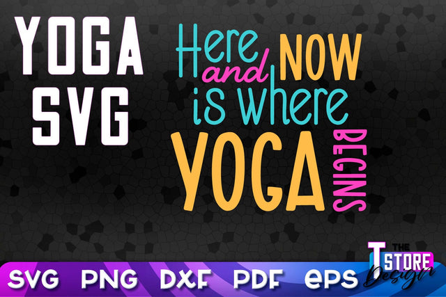 Yoga Quotes SVG Design | Sport SVG | Meditation Quotes | SVG File v.2 SVG The T Store Design 