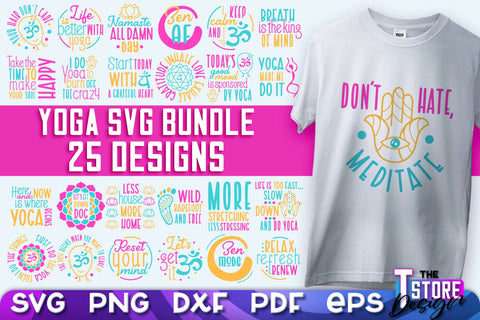 Yoga Quotes SVG Design | Sport SVG | Meditation Quotes | SVG File v.2 SVG The T Store Design 