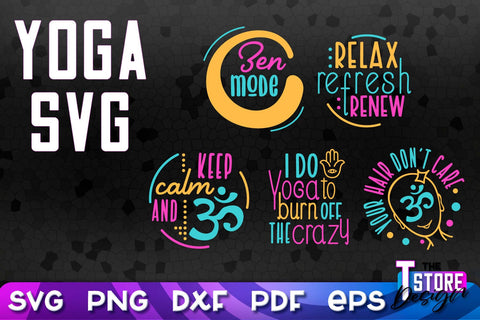 Yoga Quotes SVG Design | Sport SVG | Meditation Quotes | SVG File v.2 SVG The T Store Design 